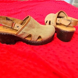 BOC Lyza Canvas Clog size 6 Comfort sole Born Concept Boho